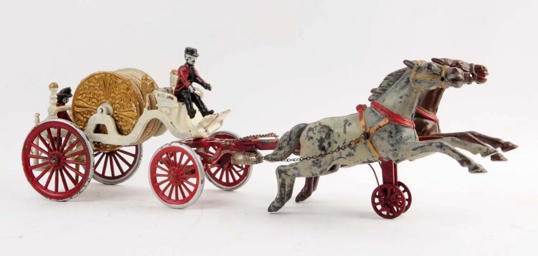 Oversize Two Horse Dent Hose Reel. (1 of 2)