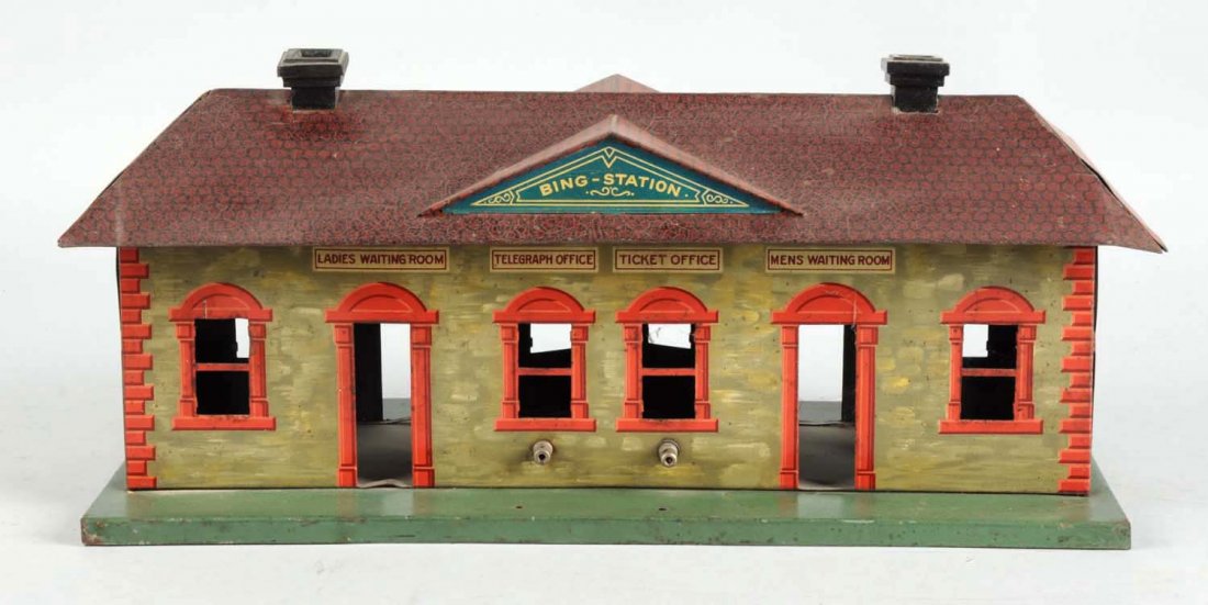 Bing Lithographed Telegraph Office Station. (1 of 4)