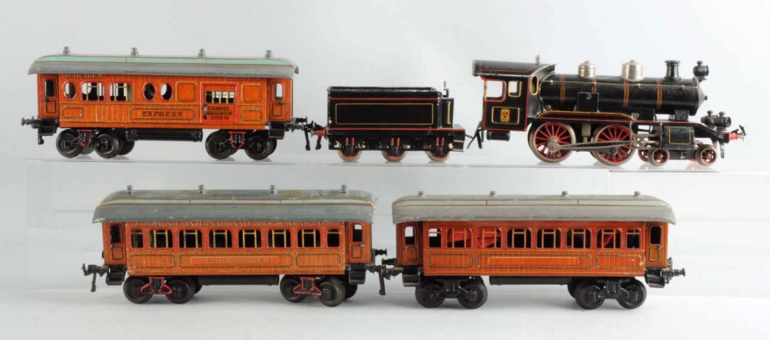 Bing 1 Gauge Engine, Tender & 3 Passenger Cars. (1 of 2)