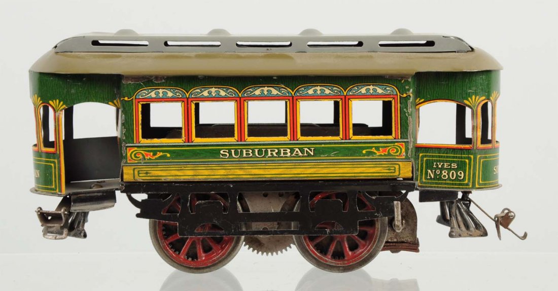 Ives O Gauge Suburban Trolley No. 809. (1 of 5)