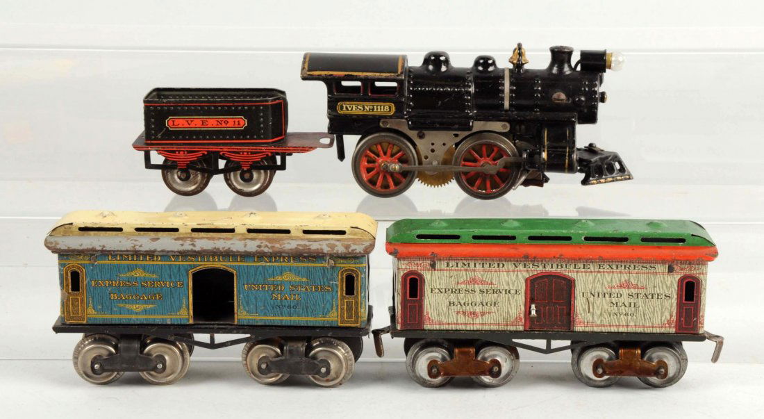 Lot Of 4: Ives No. 1118 Train Set. (1 of 2)
