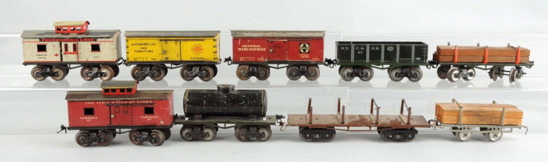 Lot Of 9: Misc. O Gauge Freight Cars. (1 of 1)