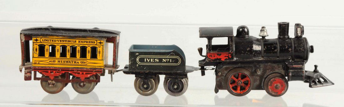 Ives O Gauge Early No. 17 Loco & No. 1 Tender. (1 of 2)