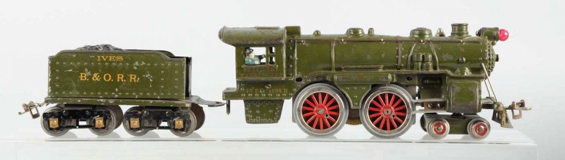 Lot Of 2: Cast Iron Ives 1134 Loco & Tender. (1 of 2)