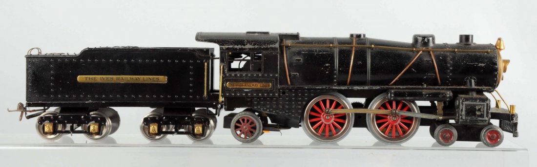 Lot Of 2: Ives 1134 Cast Iron Loco & Ives Tender. (1 of 2)