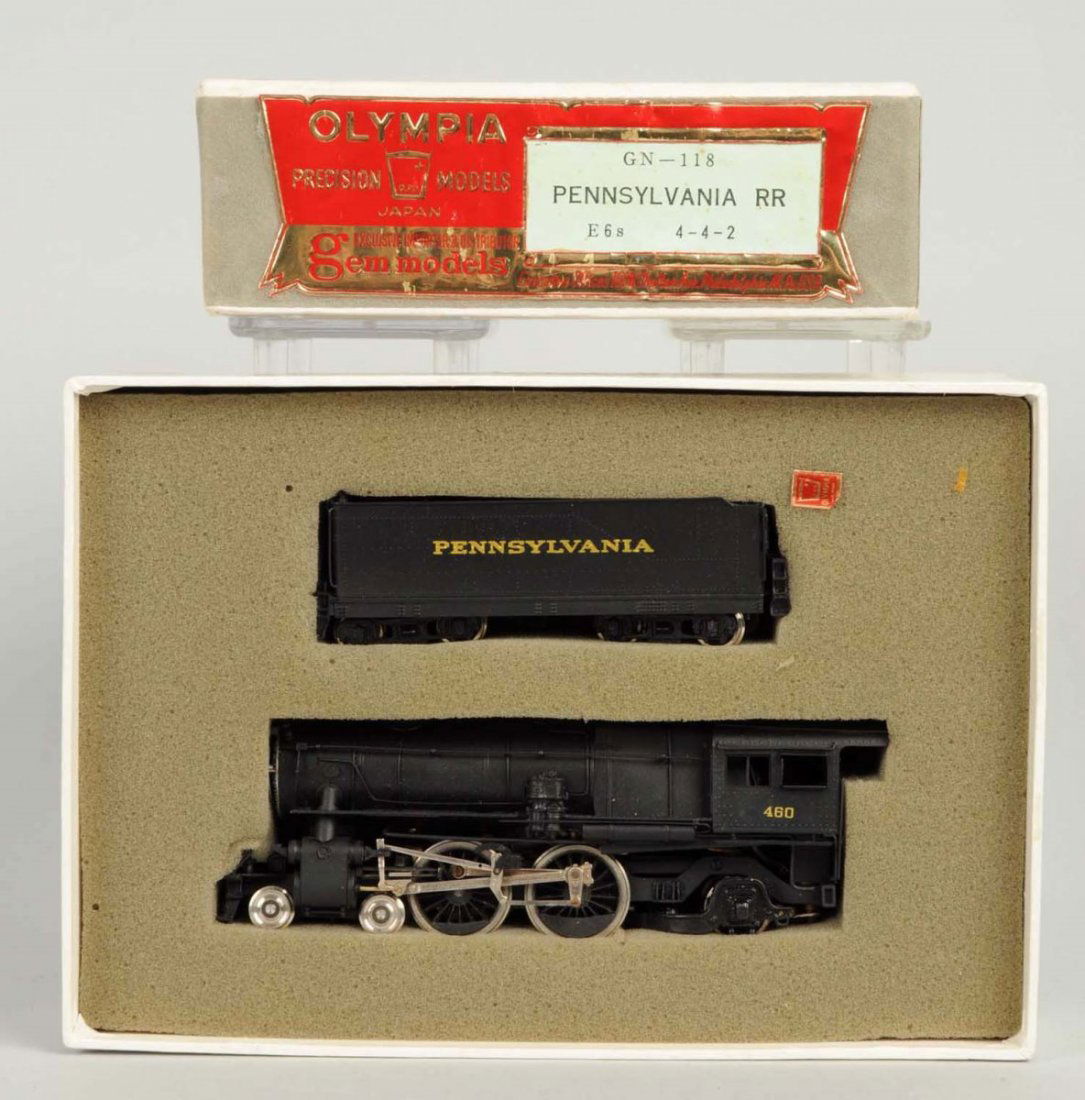 Japanese Olympia Brass HO Train Engine & Tender. (1 of 1)