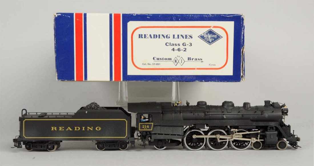 Korean Brass HO Model Train Engine & Tender. (1 of 1)