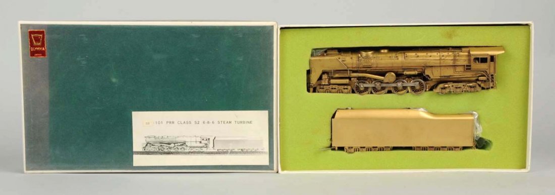 Japanese Olympia HO Brass Train Engine & Tender. (1 of 1)