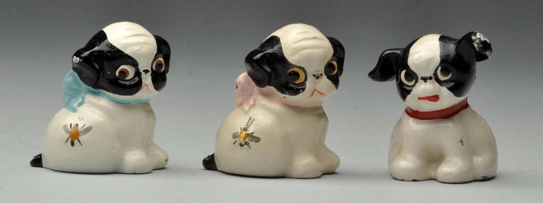 Lot of 3: Cast Iron Assorted Dog Paperweights. (1 of 3)