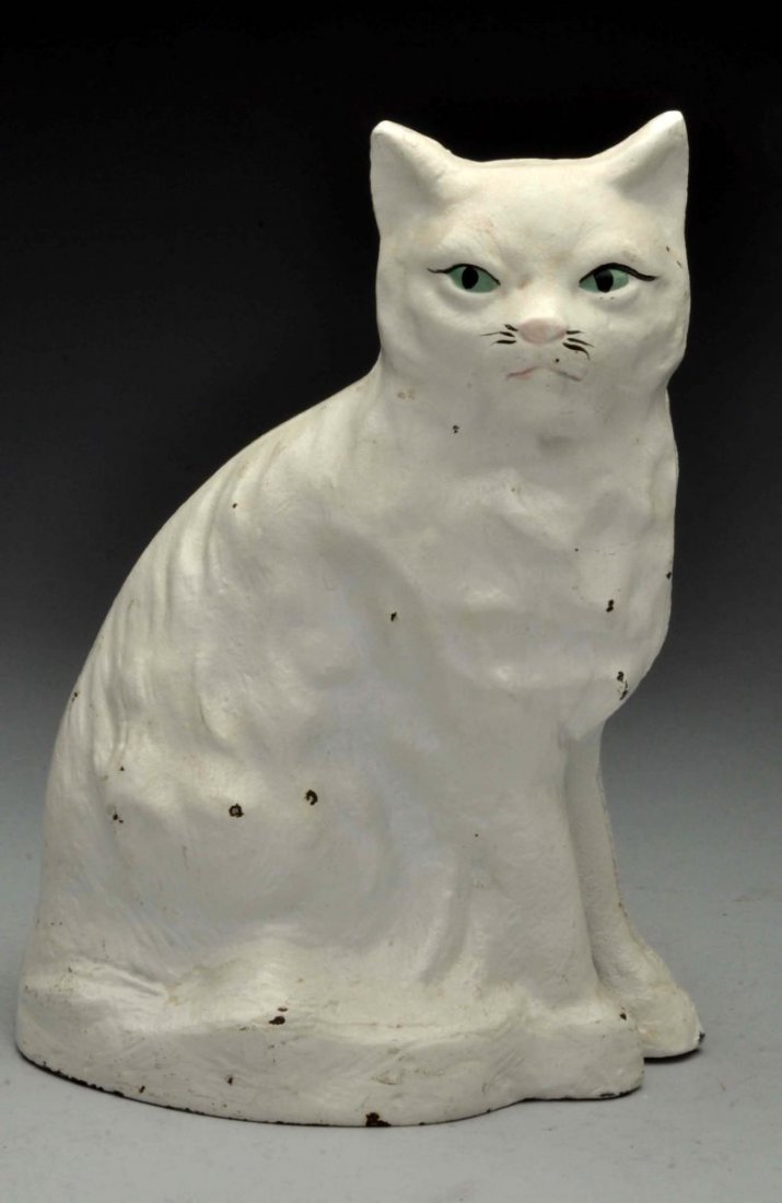 Cast Iron Sitting Cat Doorstop. (1 of 3)