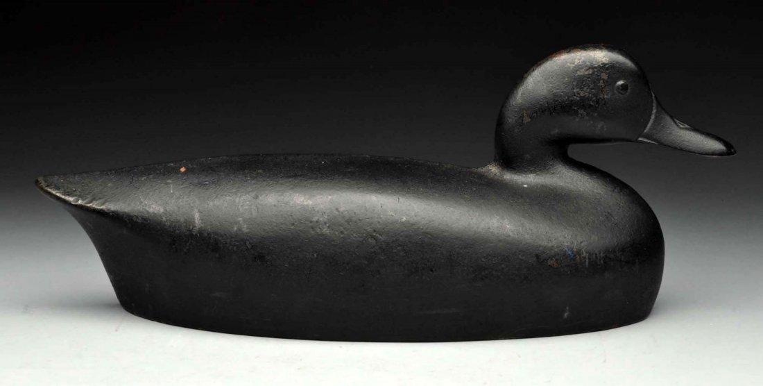 Cast Iron Duck Decoy Andiron Finial. (1 of 2)