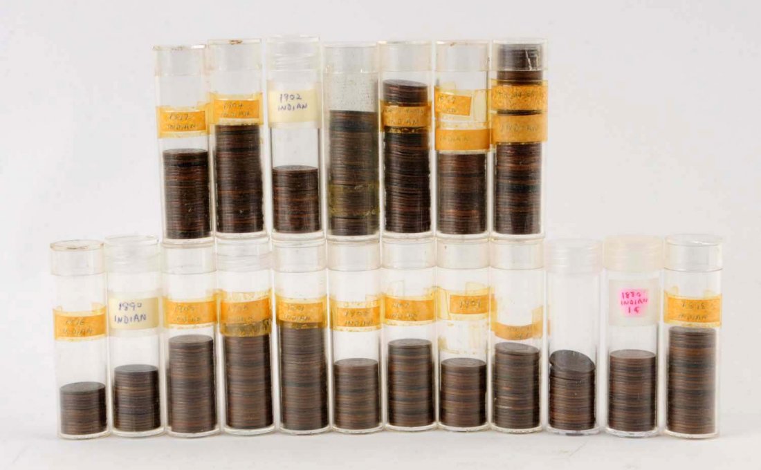 Large Lot Of Indian Head Cents. (1 of 1)