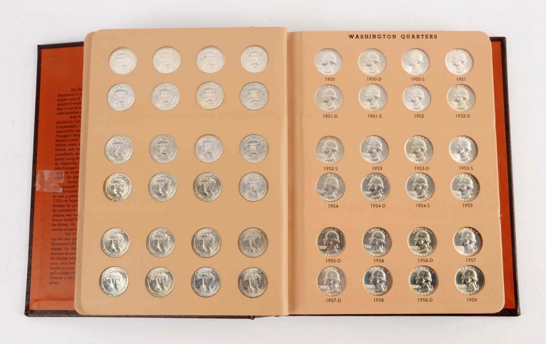 Washington Silver Quarters In Album. (1 of 3)