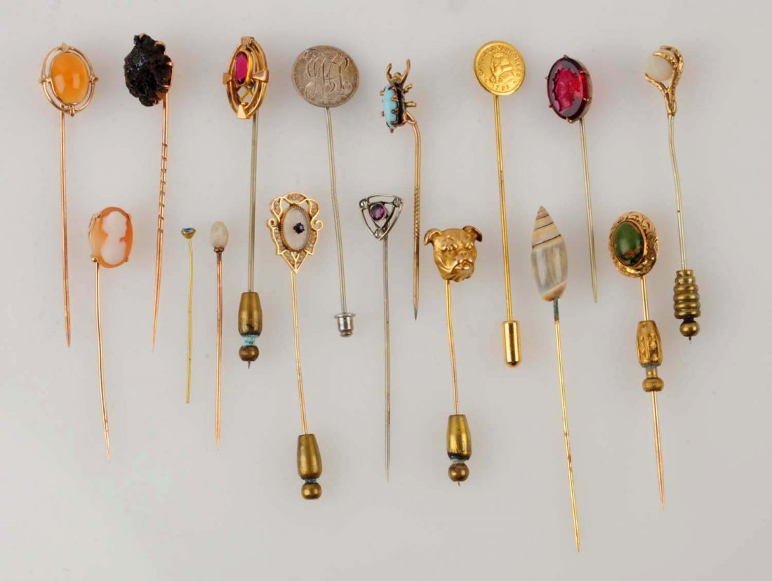 Lot Of 15: Various Stick Pins. (1 of 1)
