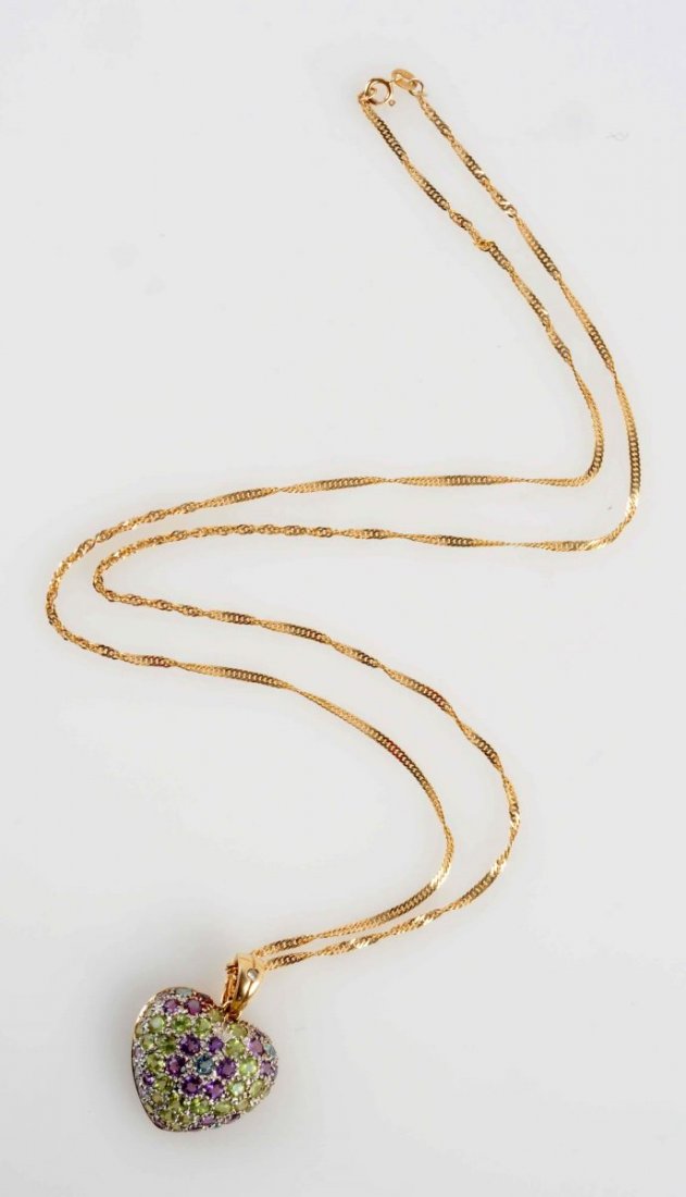 Multi-Stone Heart Enhancer Chain. (1 of 4)