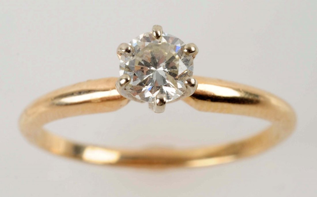 Solitaire Diamond Engagement Ring. (1 of 4)