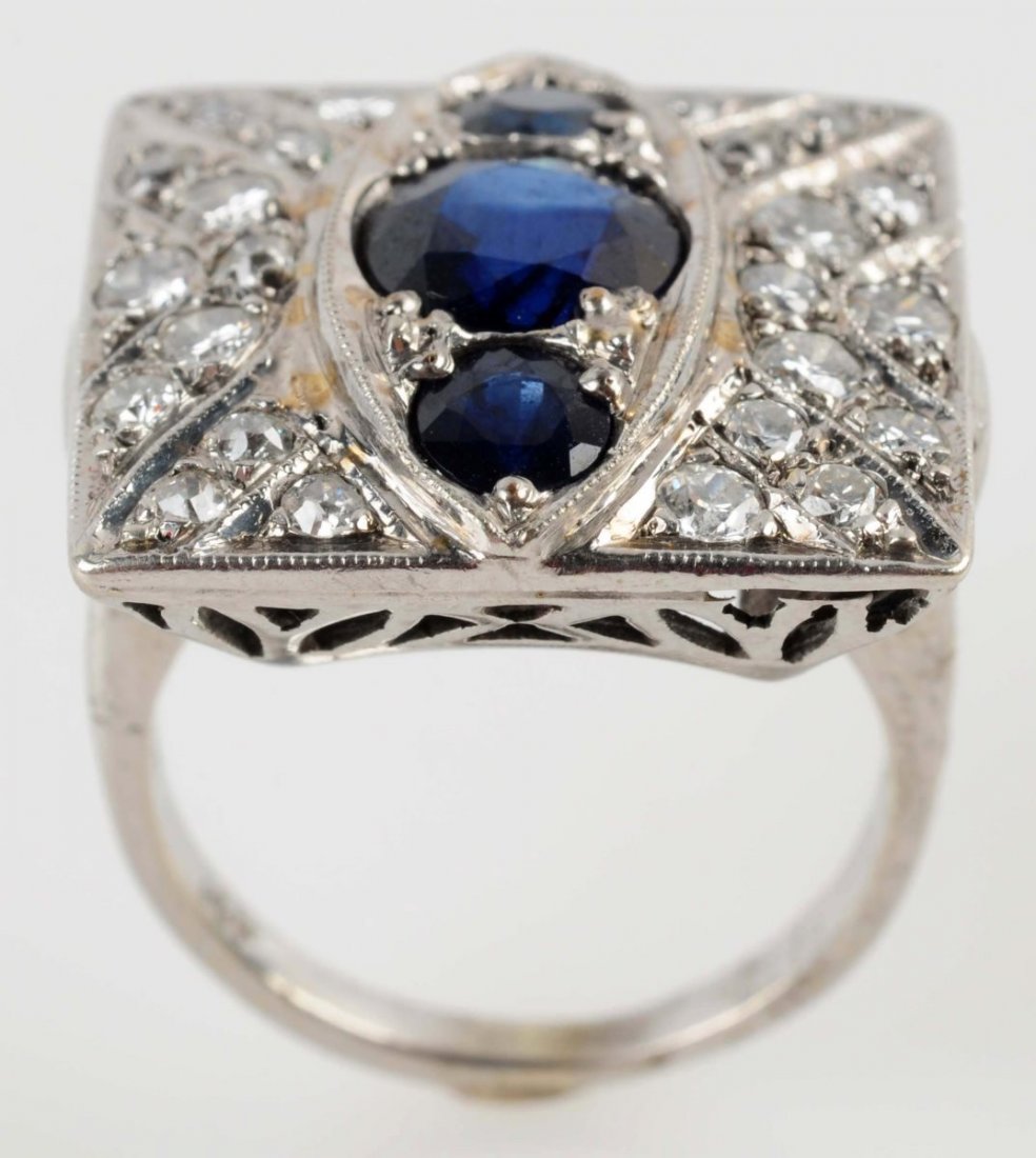 Sapphire & Diamond Ring. (1 of 7)