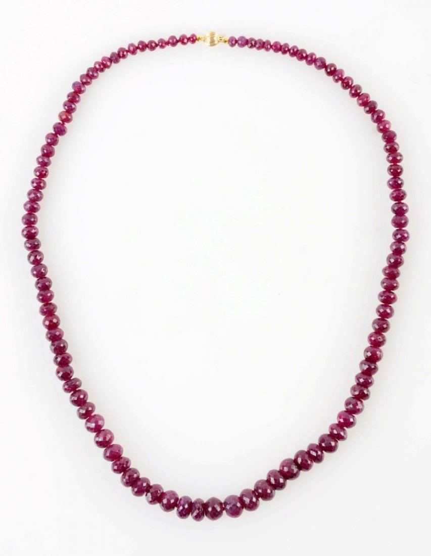 Ruby Beaded Necklace. (1 of 2)