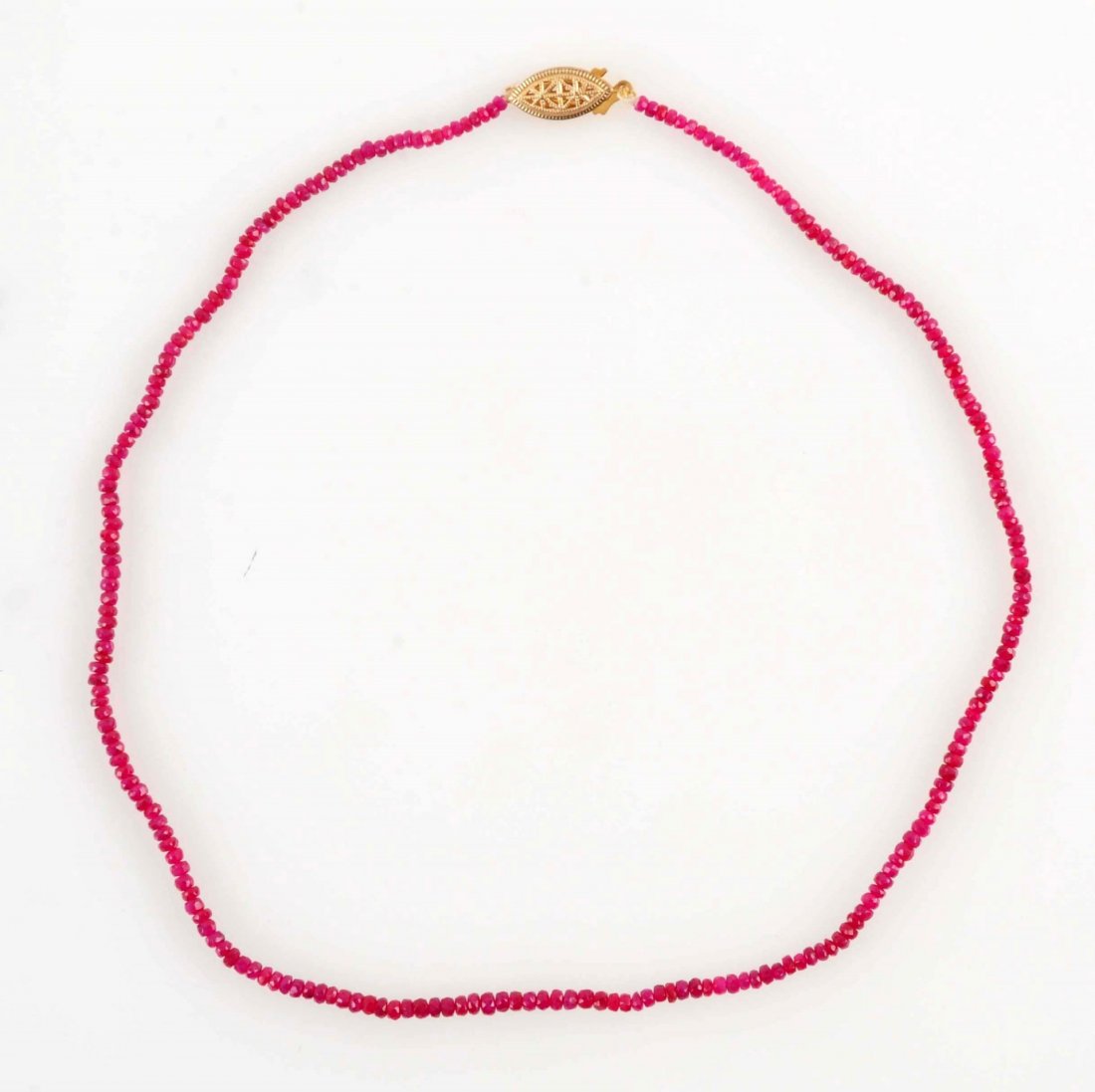 Ruby Beaded Necklace. (1 of 3)