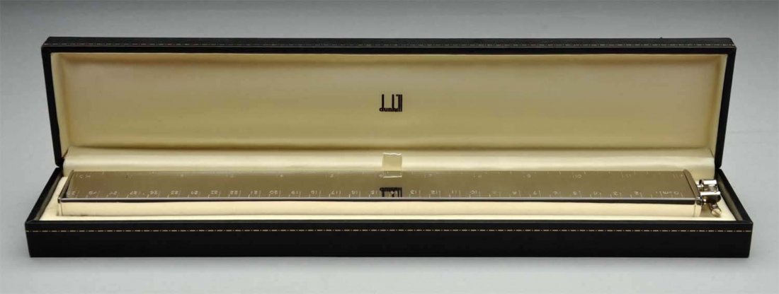 Silver Dunhill Gas Lighter & 12". (1 of 2)