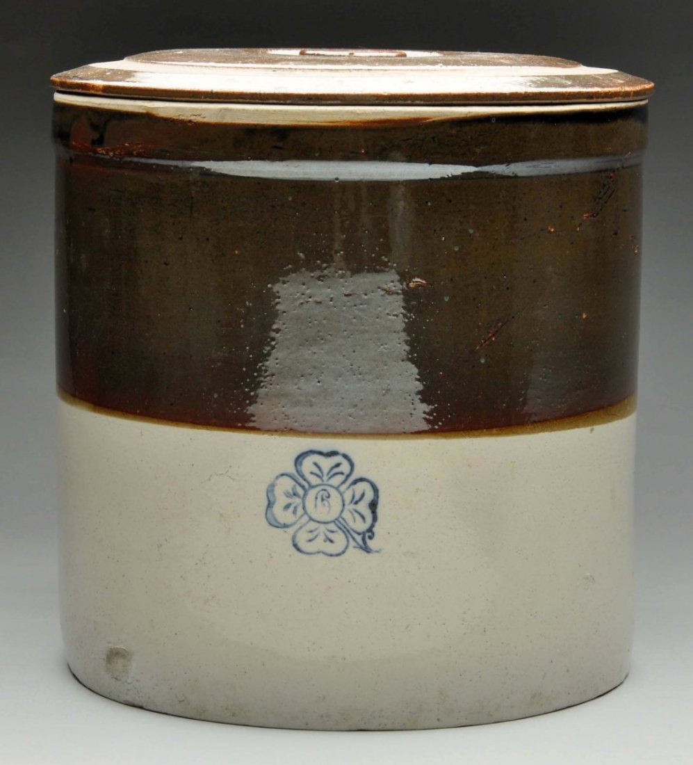 Stoneware Crock with Lid. (1 of 3)