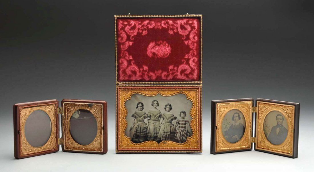 Lot of 3: Daguerreotypes with 1 Empty Case. (1 of 4)