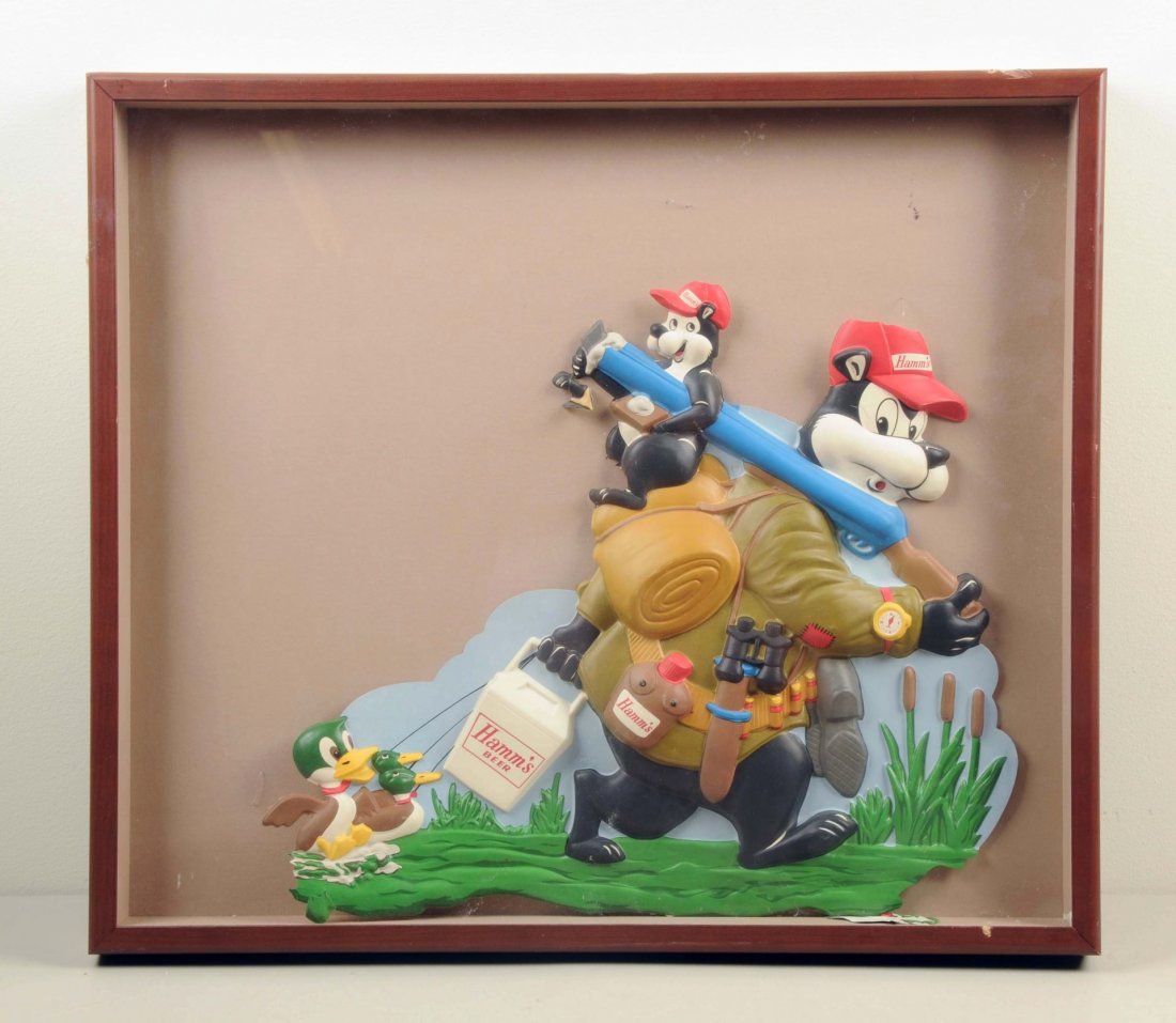 Hamm's Brewery Plastic Advertisement Sign. (1 of 1)