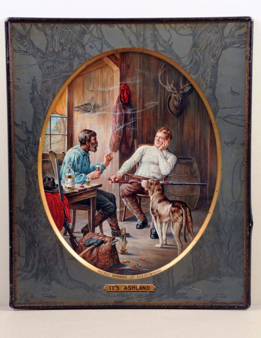 Ashland Beer Tin Lithograph Sign. (1 of 1)