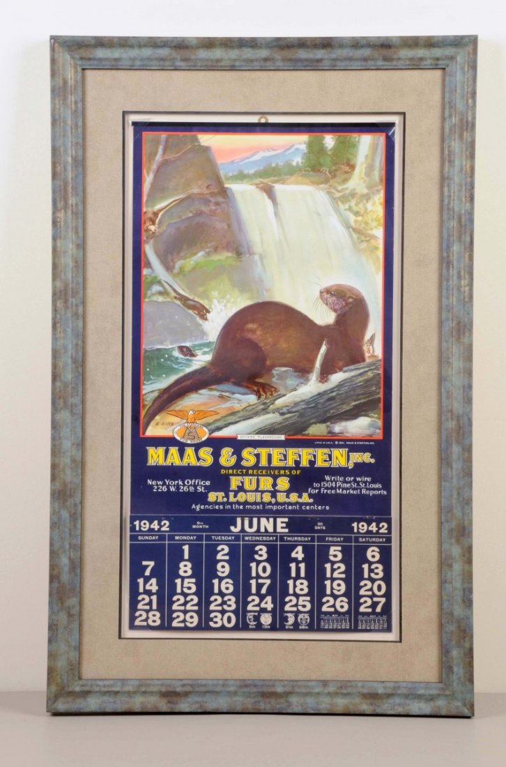 Maas & Steffen Co. Furs Advertising Calendar. (1 of 1)