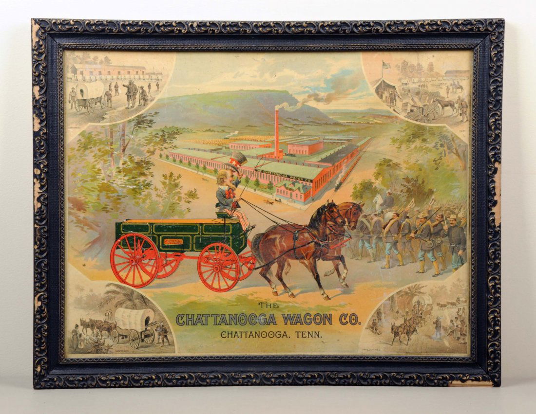 Chattanooga Wagon, Co. Advertiing Sign.