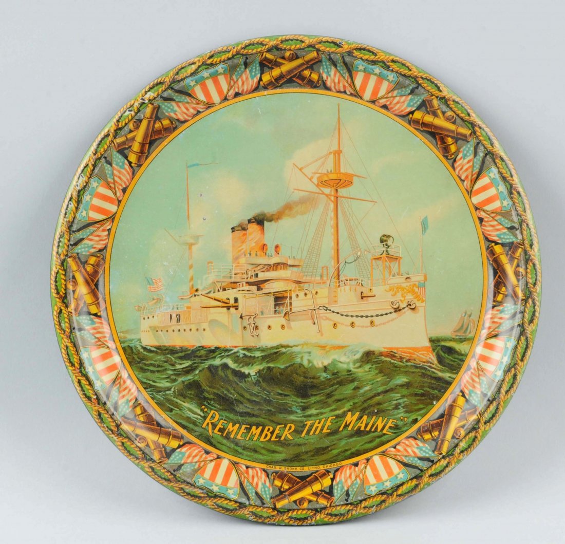 "Remember The Maine" Serving Tray. (1 of 1)