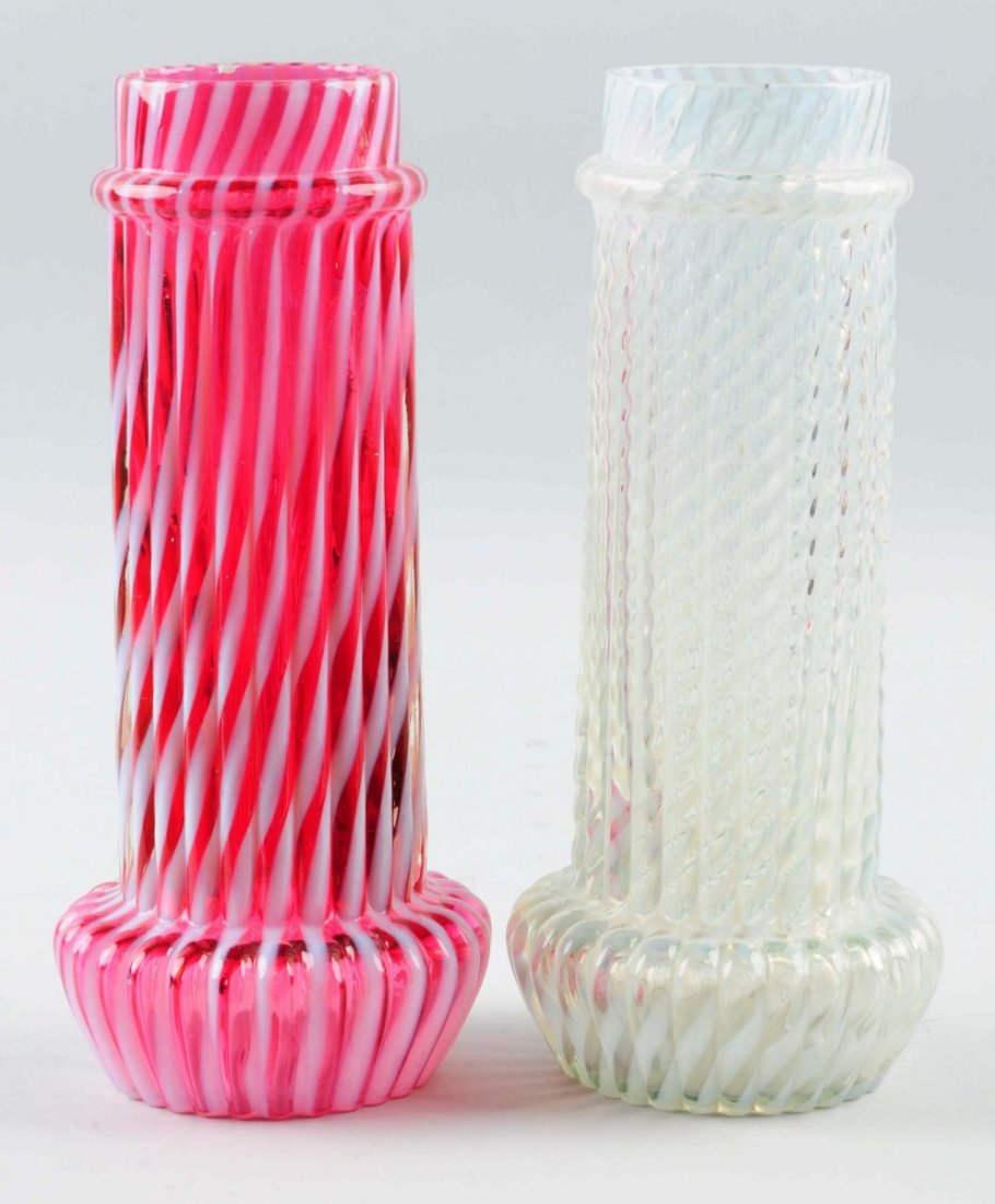 Lot Of 2: Victorian Blown Glass Containers. (1 of 1)