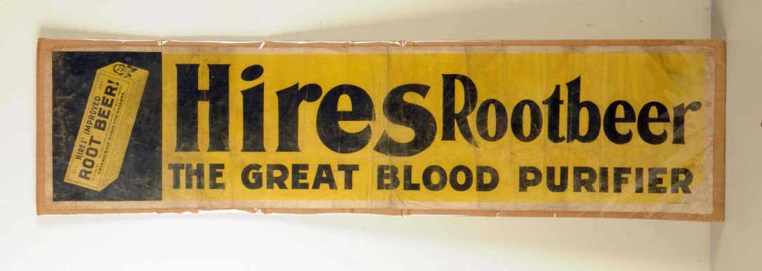 Very Early Hires Root Beer Canvas Banner. (1 of 1)