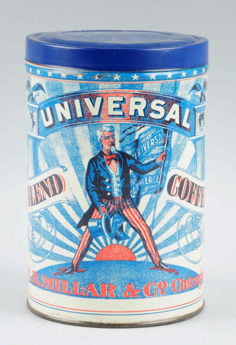 Universal Blend Uncle Same Coffee Tin. (1 of 2)