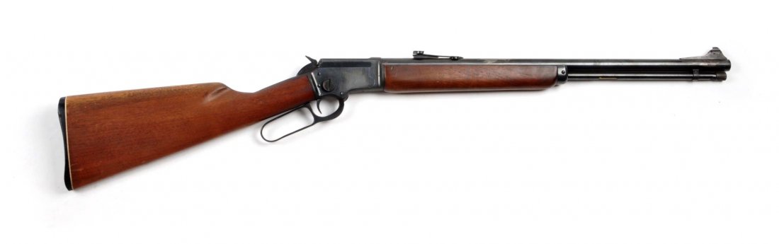 **Marlin Model 39A Lever Action Rifle.: Serial # M9650 .22 rimfire caliber with a 20" barrel. Manufactured in 1955. High quality lever action early Marlin .22 rifle. Features 20” round barrel, full magazine, blued finish, takedown, walnut