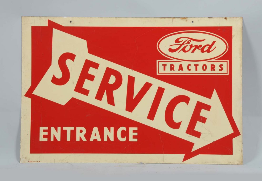 Ford Tractor Service Entrance DST Sign. (1 of 2)