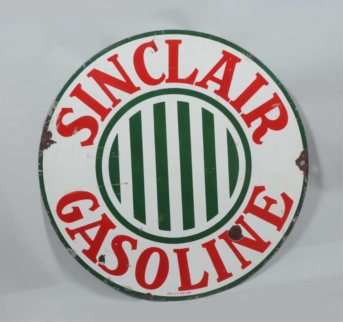 Sinclair Gasoline Single Sided Porcelain Sign. (1 of 2)