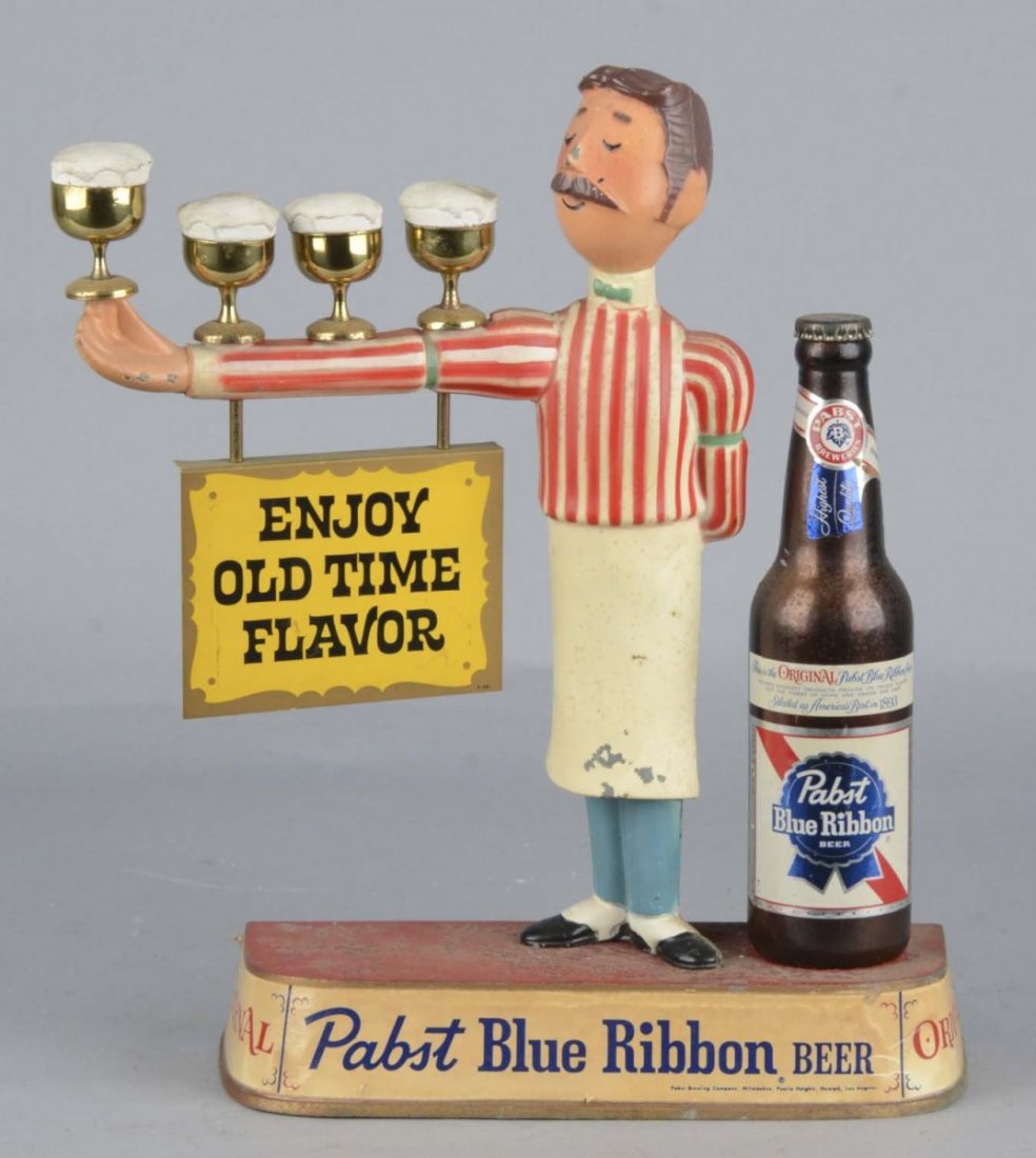 Pabst Blue Ribbon Beer Figural Bartender Display (1 of 2)