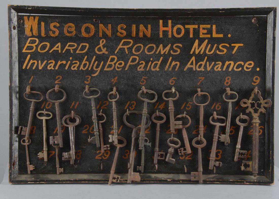 Wisconsin Hotel Room Key Display Sign (1 of 1)