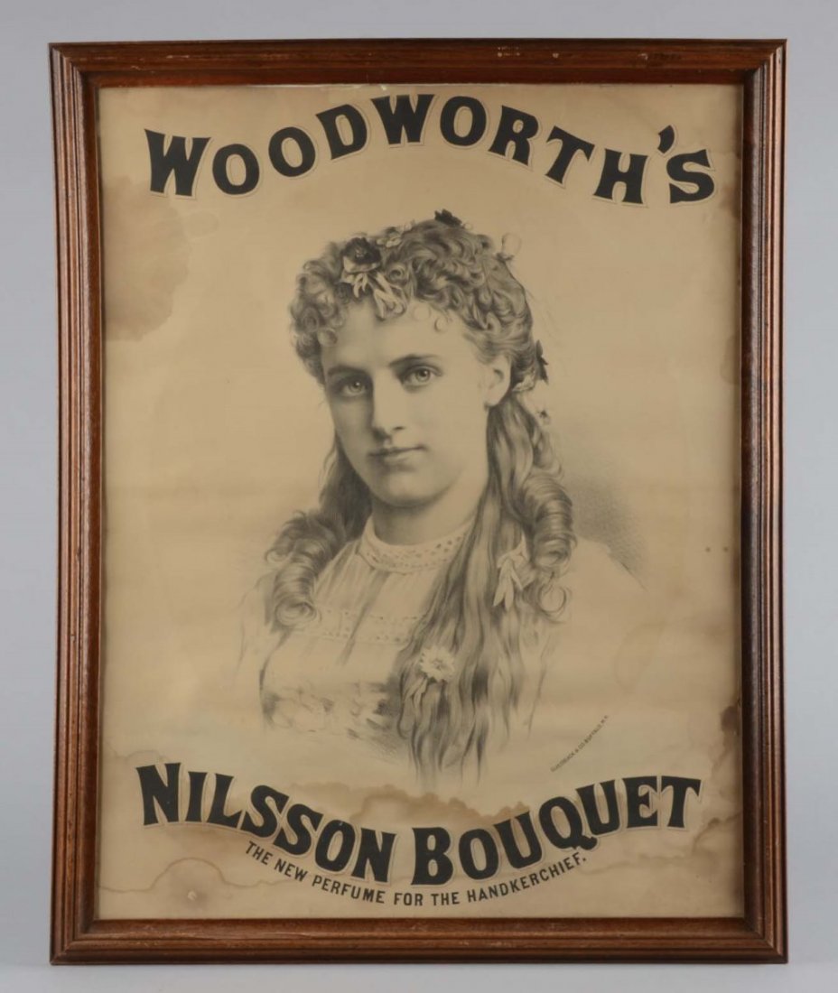 Woodworth's Perfume Advertising Poster In Frame (1 of 1)