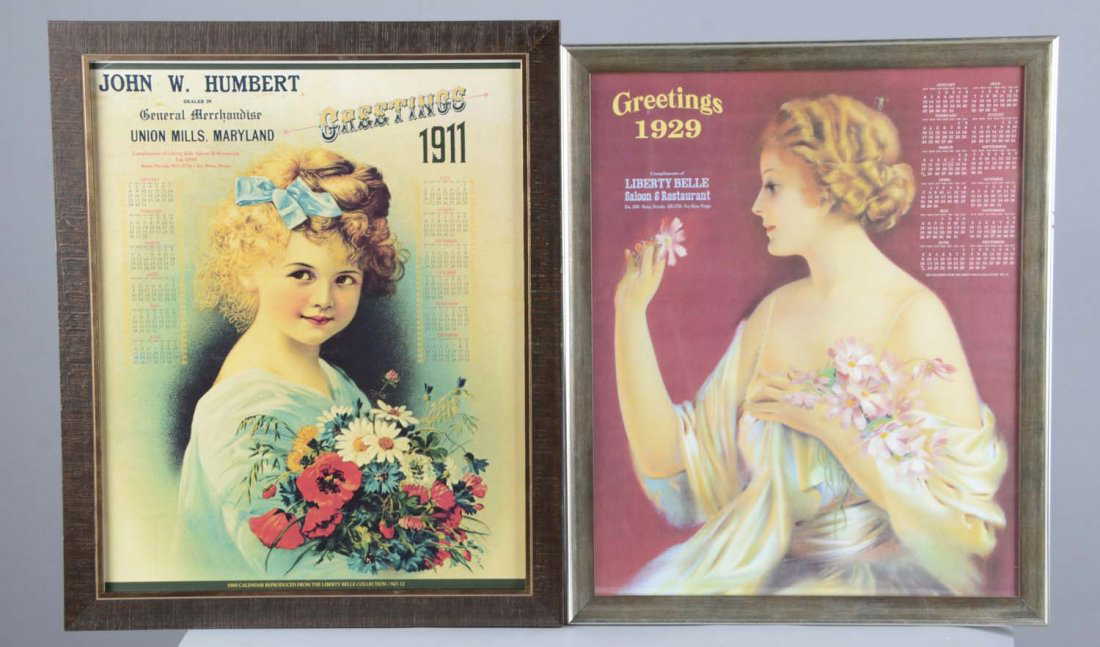 Lot Of 2 Liberty Belle Saloon Calendars