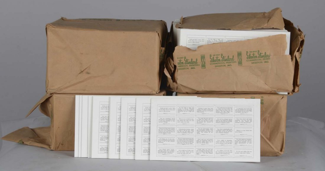 Lot Of 4: Boxes Of Arcade Fortune Cards (1 of 2)