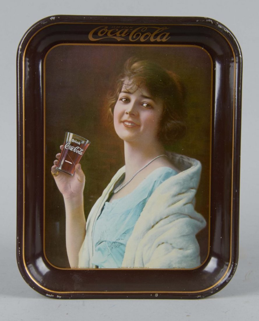 Coca Cola Flapper Girl Tin Serving Tray (1 of 2)