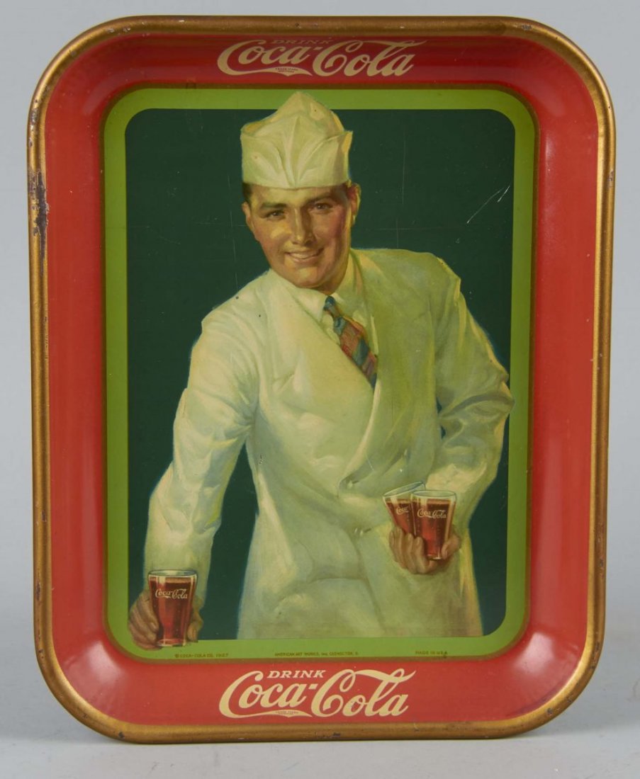 Coca Cola Soda Jerk Tin Serving Tray (1 of 2)