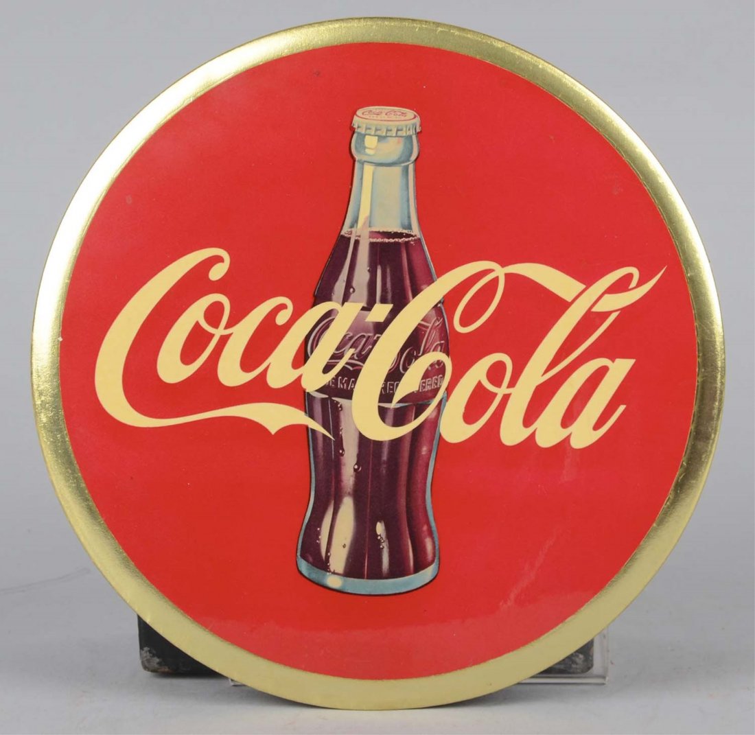 Coca Cola Celluloid Button Advertising Sign (1 of 2)