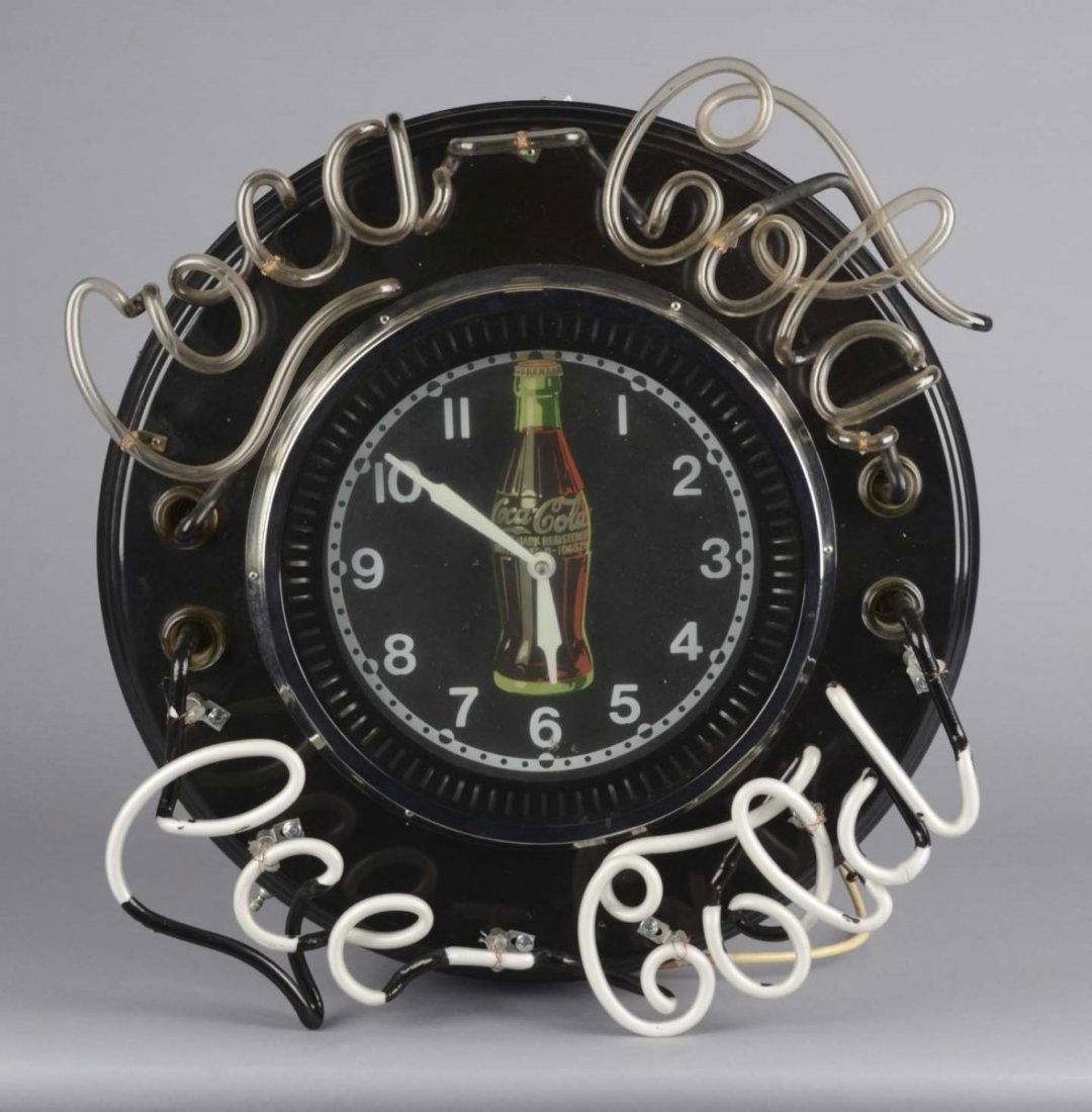 Large Coca Cola Spinner Neon Wall Clock (1 of 2)
