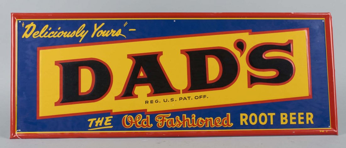 Dad's Root Beer Embossed Tin Sign (1 of 2)