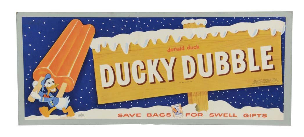 Donald Duck Popsicle Advertisement (1 of 1)
