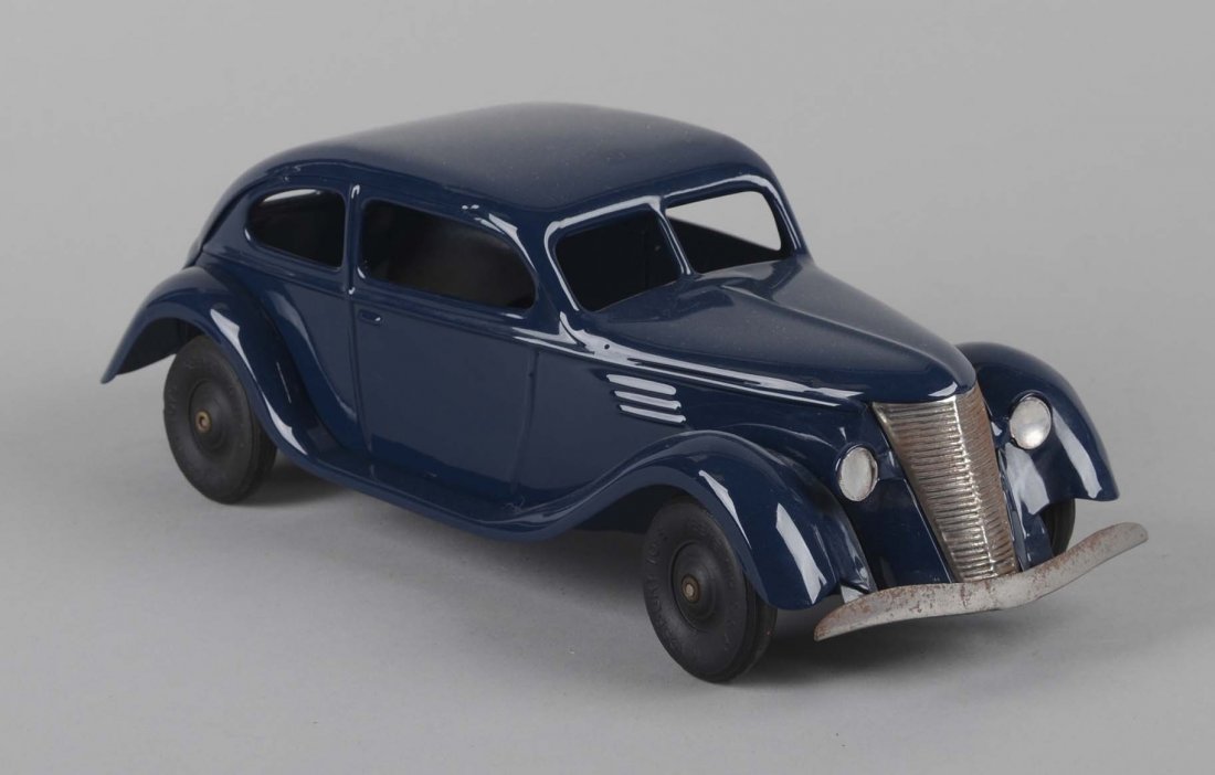 Pressed Steel Restored Chrysler Airflow Toy Car (1 of 2)