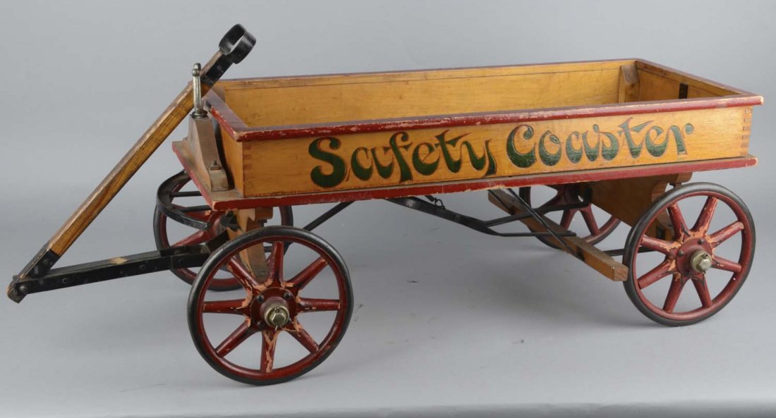 Handmade Wooden Pull Wagon (1 of 2)